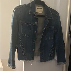 L'AGENCE Dark Blue Jean Jacket